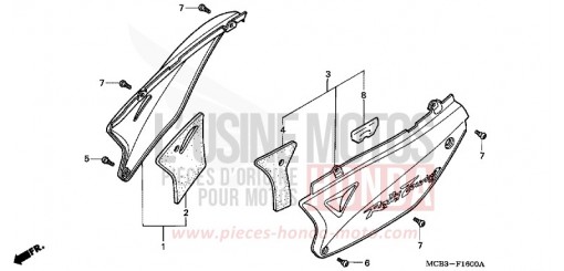 COUVERCLE LATERAL XL650V1 de 2001